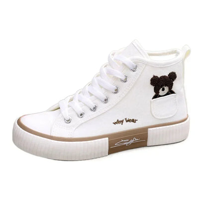 Women Breathable Sneakers Brand Sport  Woman Casual Vulcanized Shoe Flats High Top Zapatos Mujer Cute Canvas Shoes