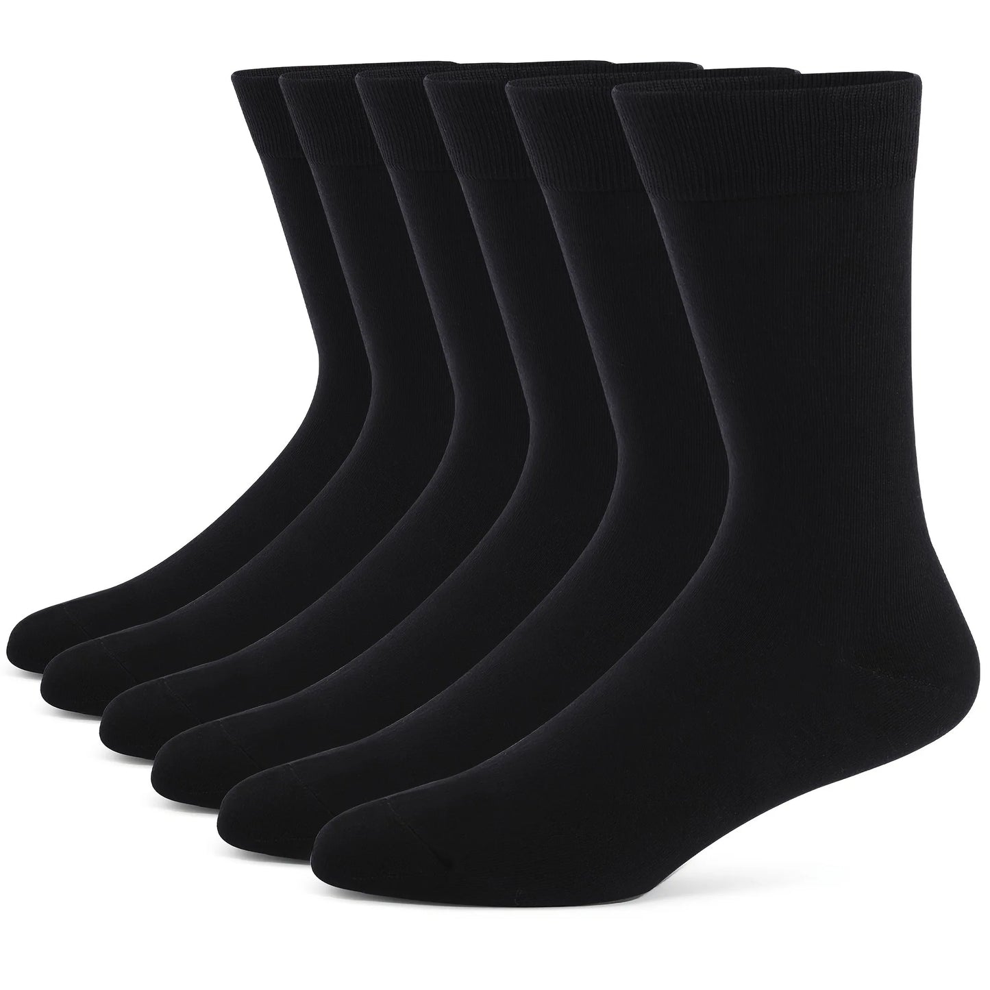 3pair Sock Leisure Athletic Sports Crew Dress Men Solid Color Striped plus-size Business Stockings mid-calf Autumn Winter B8W119