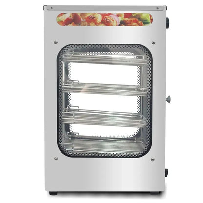 4 Layers Commercial 800W Stainless Steel Pizza Warmer  Display Showcase Hot Food Display Patty Warmer