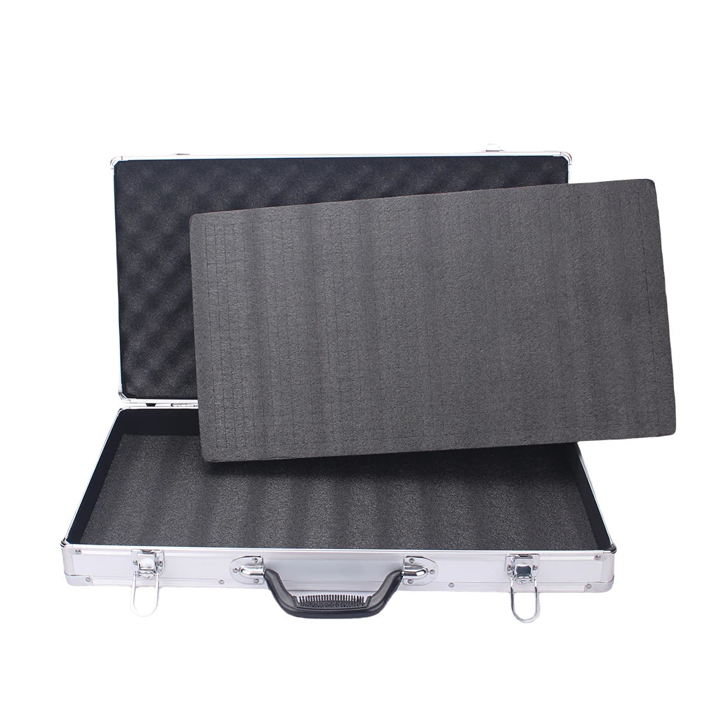 Tool Box Aluminium Equipment Case Protable Toolbox for Mechanic Large Capacity Suitcase Hard Case 58x32x8.5cm Rectangular toolbo