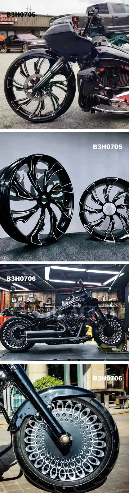 FORGED ALUMINUM 21 WHEELS for Harley Davidson 2017 Touring Models 2018 Softail Models Front Position New Condition