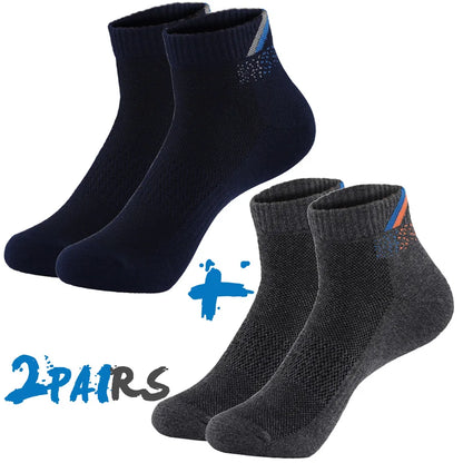 2 Pairs/Lot Running Socks Men Sport Outdoor Casual Cotton Red Stripes Compression Black Colorful Sock Male Gifts 21 Colors