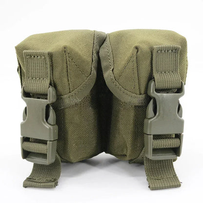 Tactical Pouch Double Frag Grenade Pack Molle EDC Tool Bag Accessory Pouch Shooting Hunting Airsoft Equipment Military Gear
