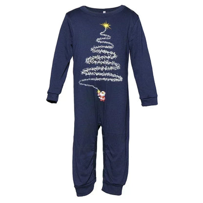 Christmas Family Matching Pajamas Set Firework Print Mom Dad Kids Home Clothes Warm Soft Sleepwear Baby&Dog Romper Pjs Xmas Look