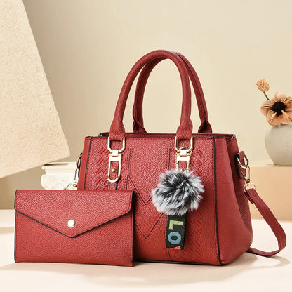 Fashionable Embroidered Large Capacity Women's Handbag Hot Sale Of The Season New Korean Style Handbag Shoulder Bag Tassel Penda