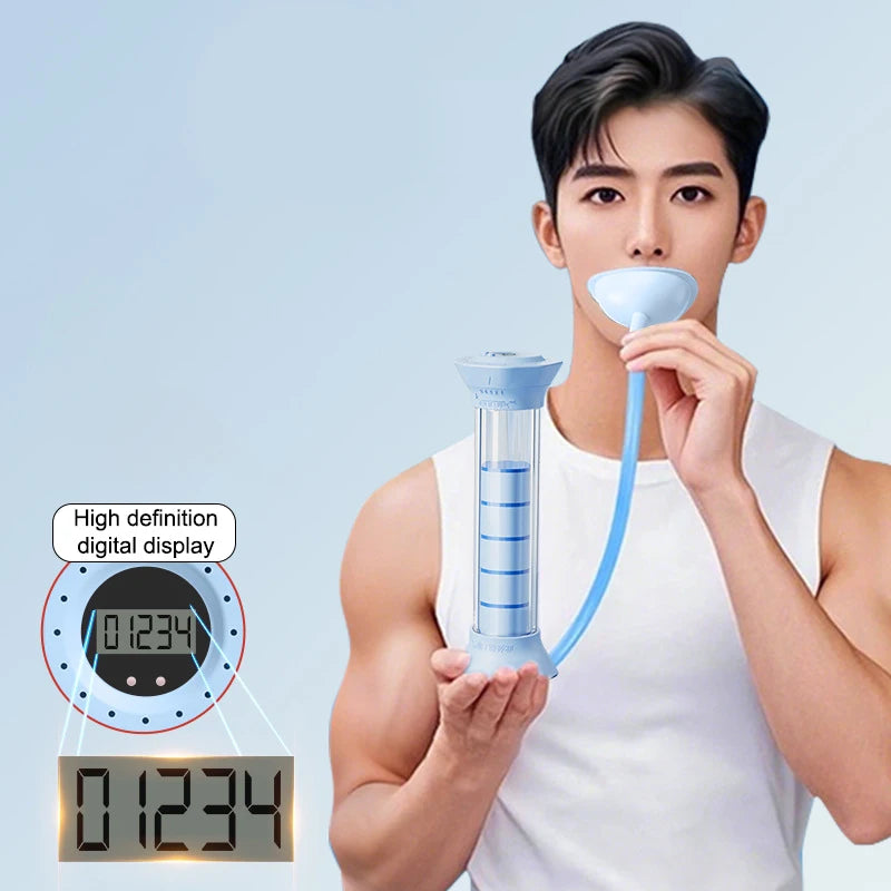 【M】Adjustable Diaphragm Breathing Dumbbell Trainer With Counter Abdominal Muscle Trainer Deep Breathing Exercise Lung Capacity
