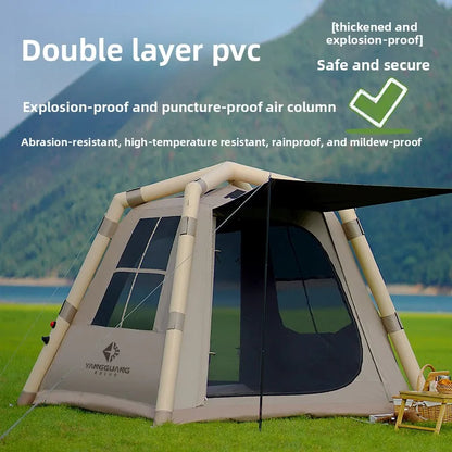 Outdoor Camping Fully Automatic Waterproof Inflatable Tent Thickened Heavy Rain Gear