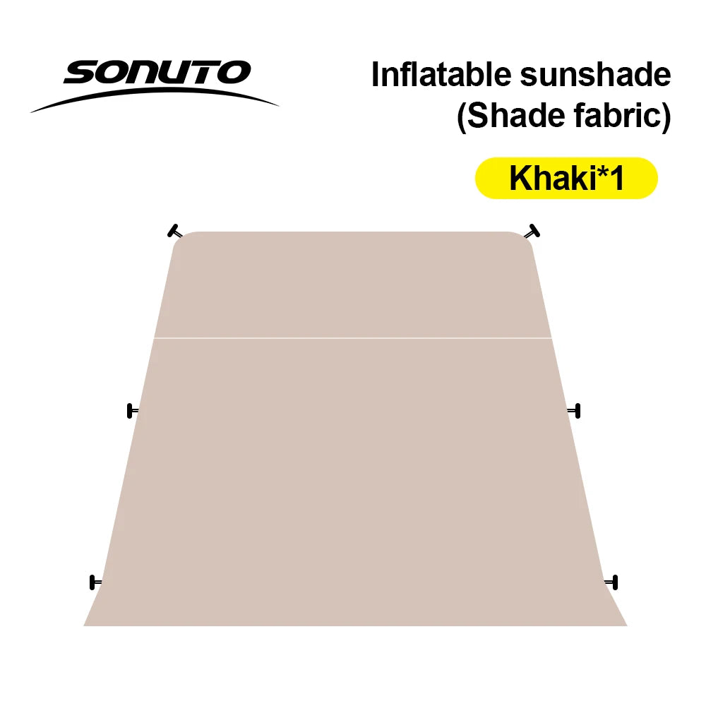 Sonuto Instant Setup Inflatable Tent, 3x3m Quick Inflation Air House Tent, Portable Easy Setup Large Camping Tent with Bag