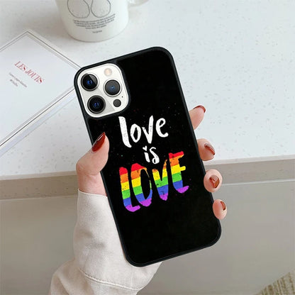 Rainbow Pride Phone Case For iPhone 17 Air 14 15 16 16e 13 12 Max Cover For Apple 14 15 16 16e 11 Pro Max Plus Coque