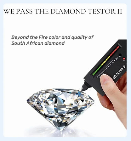 18K White Gold 1-2 Carat Moissanite Ring for Women Platinum Pt950 Spinning Rose Romantic Ring Luxury Wedding Bands Fine Jewelry