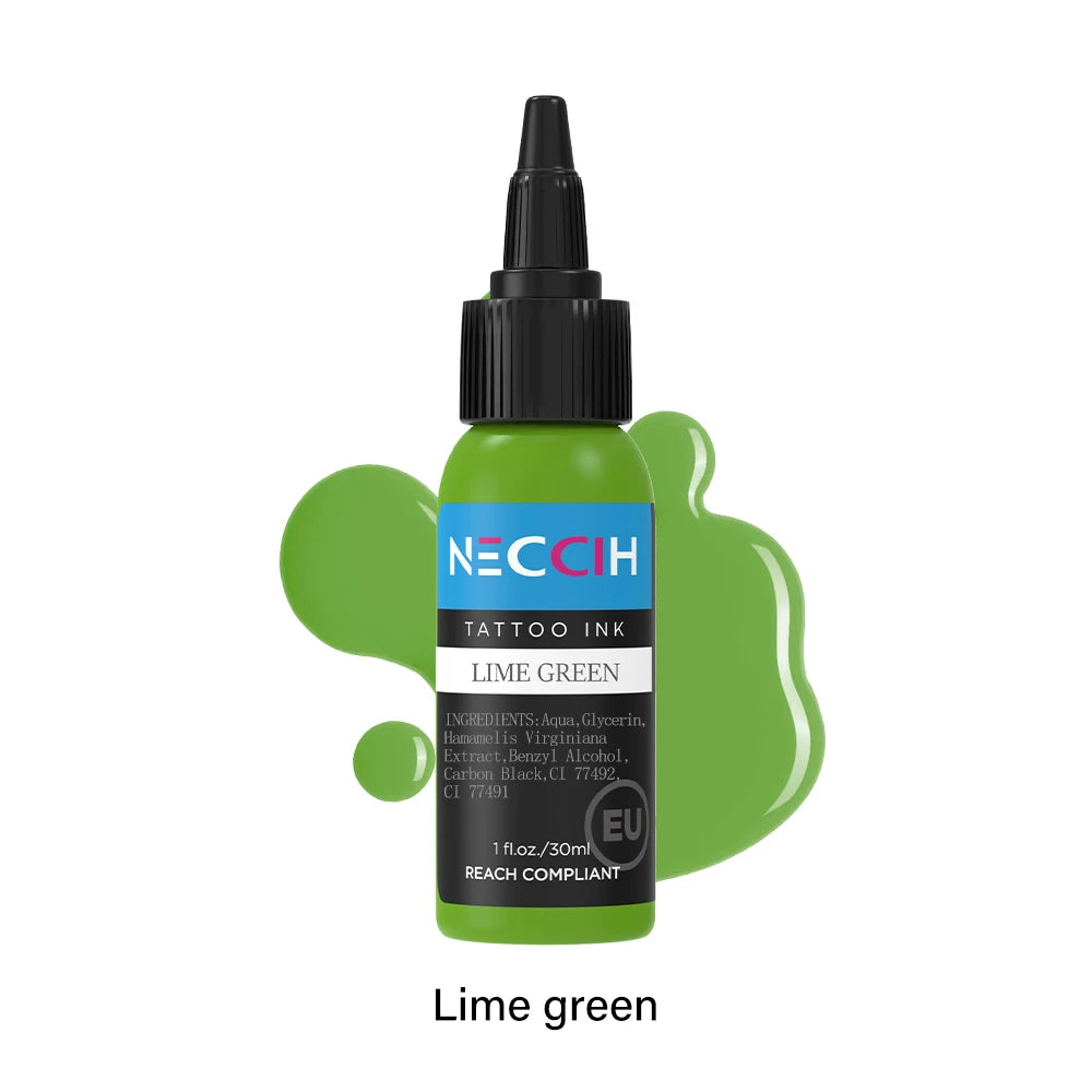 1oz 54 Colors Professional Tattoo Ink for Body Art Natural Plant Micro Pigment Permanent Tattoo Ink for Body Art Paint 30ml