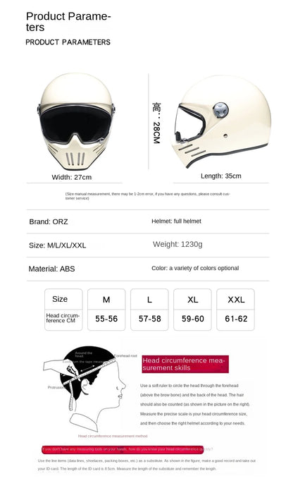 Retro motorcycle helmet Casco cruising motorcycle rider modular helmet full helmet with Bluetooth earphones included ORZ-728