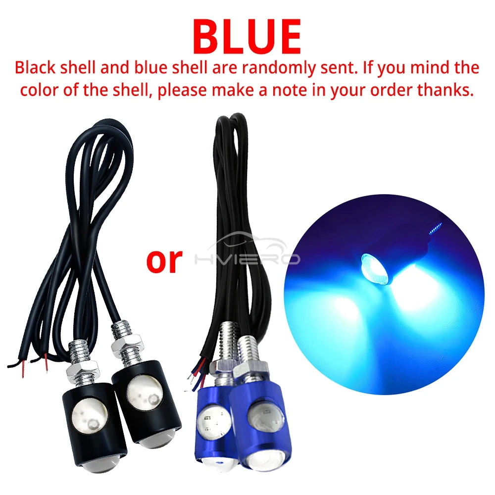 1/2/4/10pc Car Motorcycle Eagle Eye Led Daytime Running Light Super Bright Turn Signal License Plate Tail Reverse Clearance Lamp