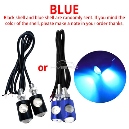 1/2/4/10pc Car Motorcycle Eagle Eye Led Daytime Running Light Super Bright Turn Signal License Plate Tail Reverse Clearance Lamp
