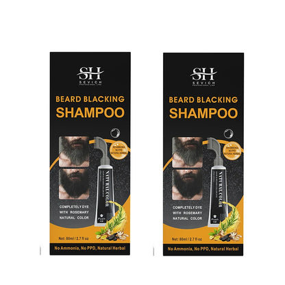 80ml Hair Dye Cream Black Beard Dye Cream For Men Permanent Plant Beard Dye Shampoo Fast Cover White Grey Beard Hair Care