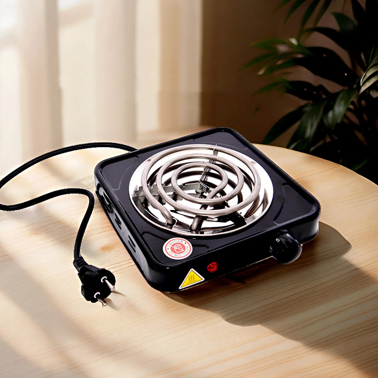 DEJAYA Hookah Charcoal Coal Burner Hot Plate Electric Shisha Starter Portable Electric Stove Multipurpose 1KW 220V