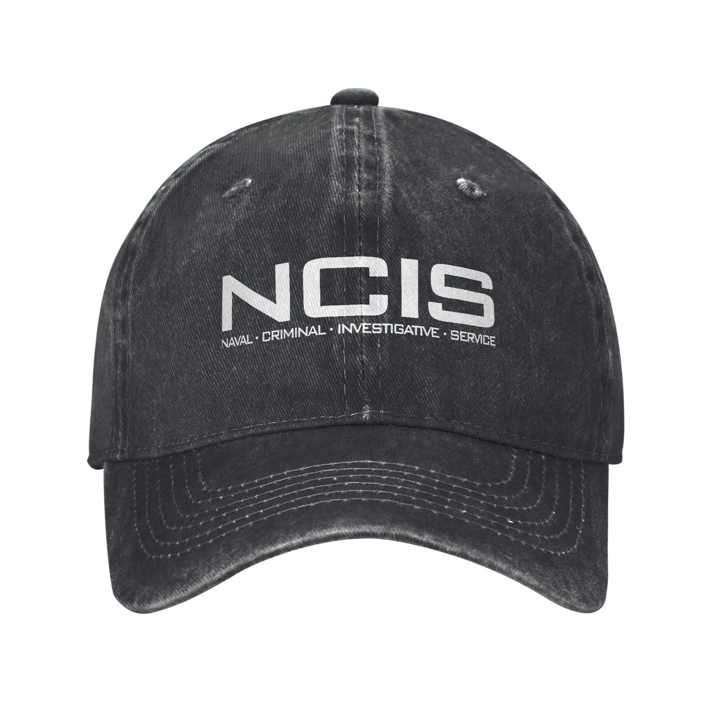 NCIS Naval Criminal Investigative Service Baseball Cap Retro Distressed Washed  Sun Cap Unisex Outdoor Unstructured Soft Hats