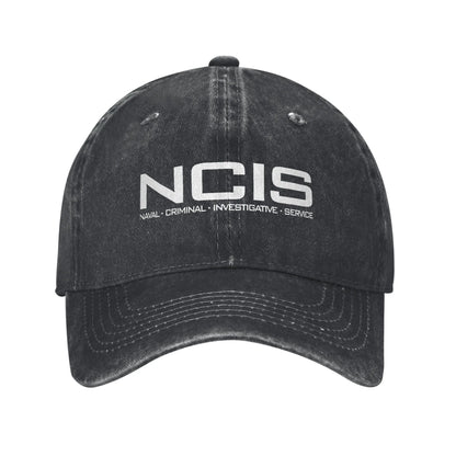 NCIS Naval Criminal Investigative Service Baseball Cap Retro Distressed Washed  Sun Cap Unisex Outdoor Unstructured Soft Hats