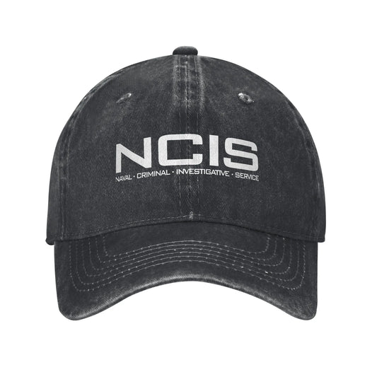 NCIS Naval Criminal Investigative Service Baseball Cap Retro Distressed Washed  Sun Cap Unisex Outdoor Unstructured Soft Hats