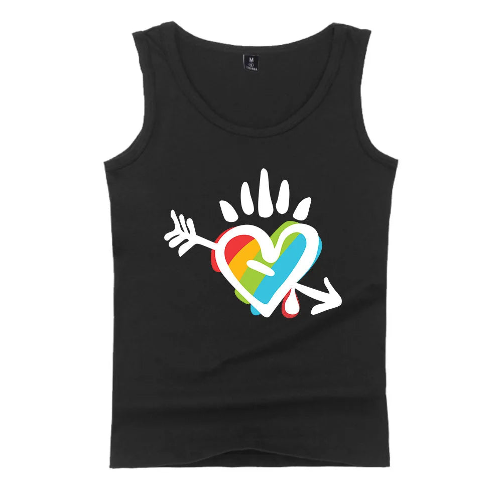 Fashion LGBT Love men tank top LGBT Flag fitness sleeveless shirt Lesbian Gay summer vest LGBT pride tank tops Men's clothing