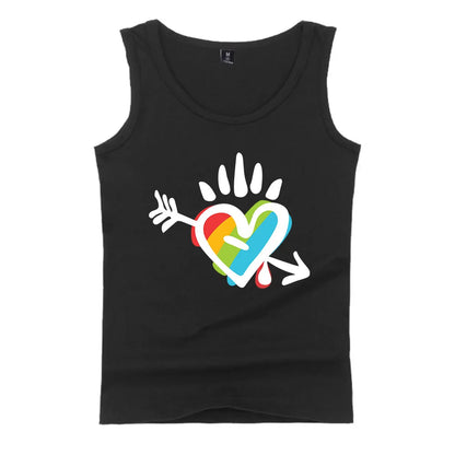 Fashion LGBT Love men tank top LGBT Flag fitness sleeveless shirt Lesbian Gay summer vest LGBT pride tank tops Men's clothing