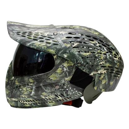 Leaves Camo Color Great III Paintball Mask Full Coverage Protector Helmet