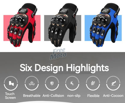 Knight Motorcycle Racing Gloves Motorcross Motorbike Cycling Gloves with Protective gear for honda Kawasaki yamaha