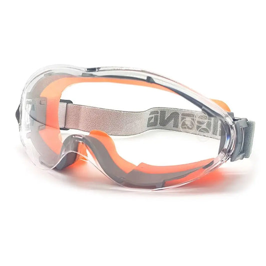 Industrial Grade Safety Goggles, Anti Fog Clear Lens Lab Goggles Fit Over Glasses for Men and Women Eye Protection