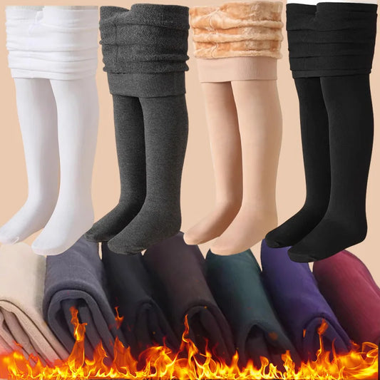 1/2pairs New Colorful Winter Warm Velvet Leggings for Women High Waist Tights Stretchy Leggings Sexy Stockings Fleece Pantyhose