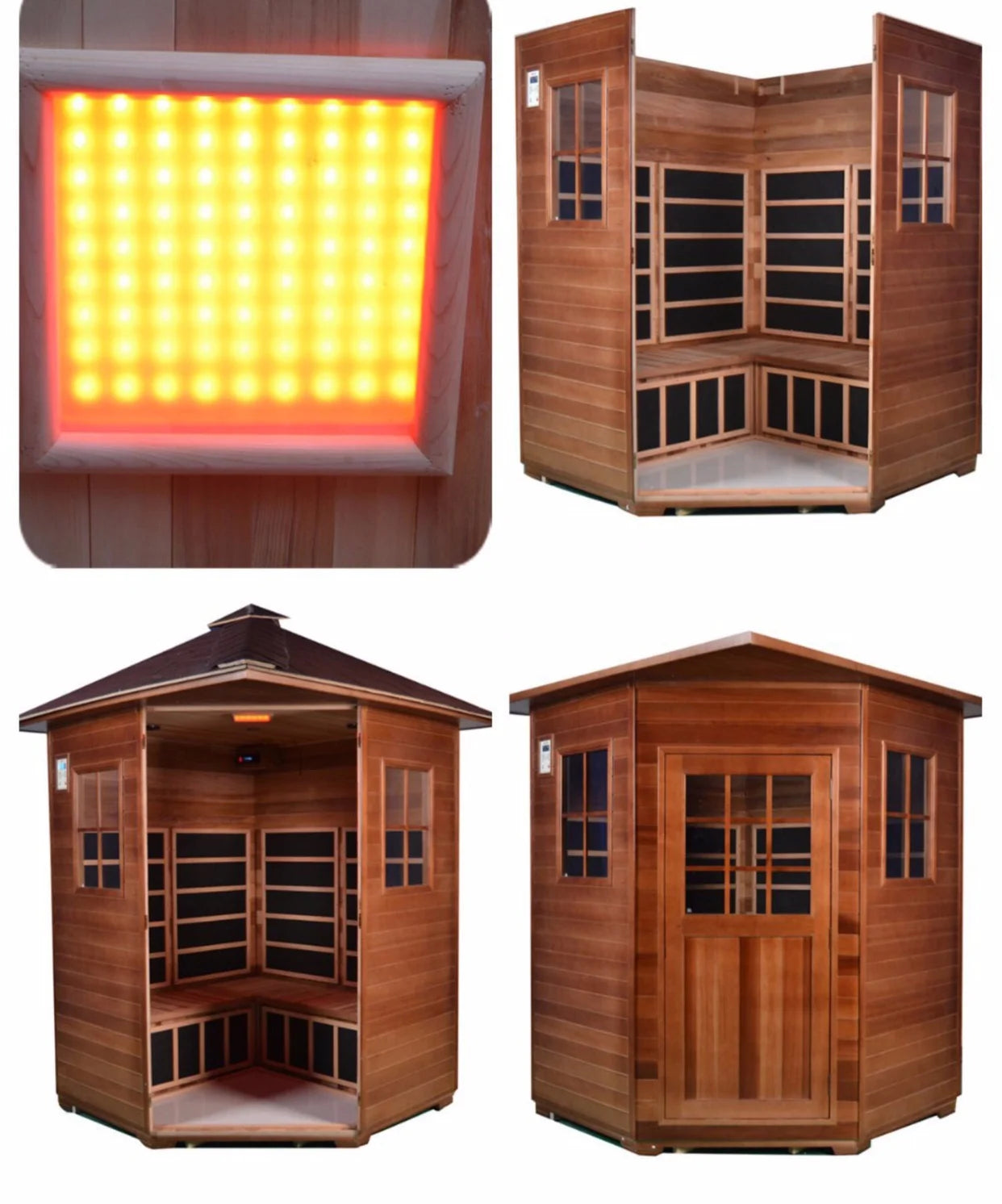 Home Outdoor Sauna Room Sweat Steaming Steam Sweating Wet Steaming  Far Infrared Courtyard Outdoor Sweat Steaming Room