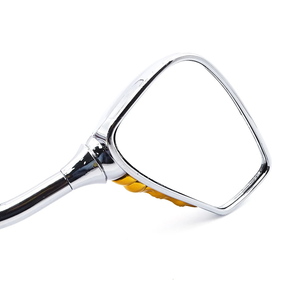 Universal Motorcycle Skull Hand Claw Rear-View Side Mirror Universal Fit Mirror Bolt For Street Sport Bike Chopper Cruiser