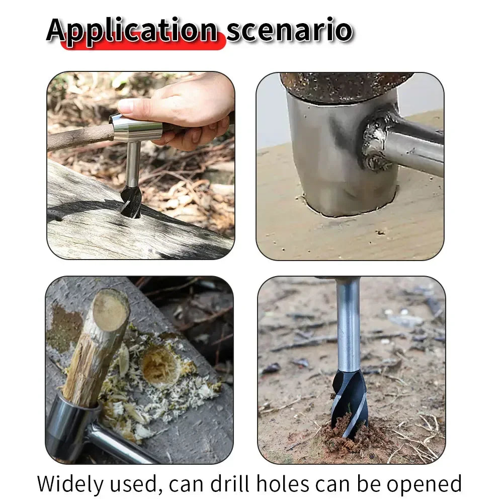 Sports Jungle Crafts Camping Bushcraft Accessories Auger Wrench Outdoor Survival Hand Drill Survival Gear Tool
