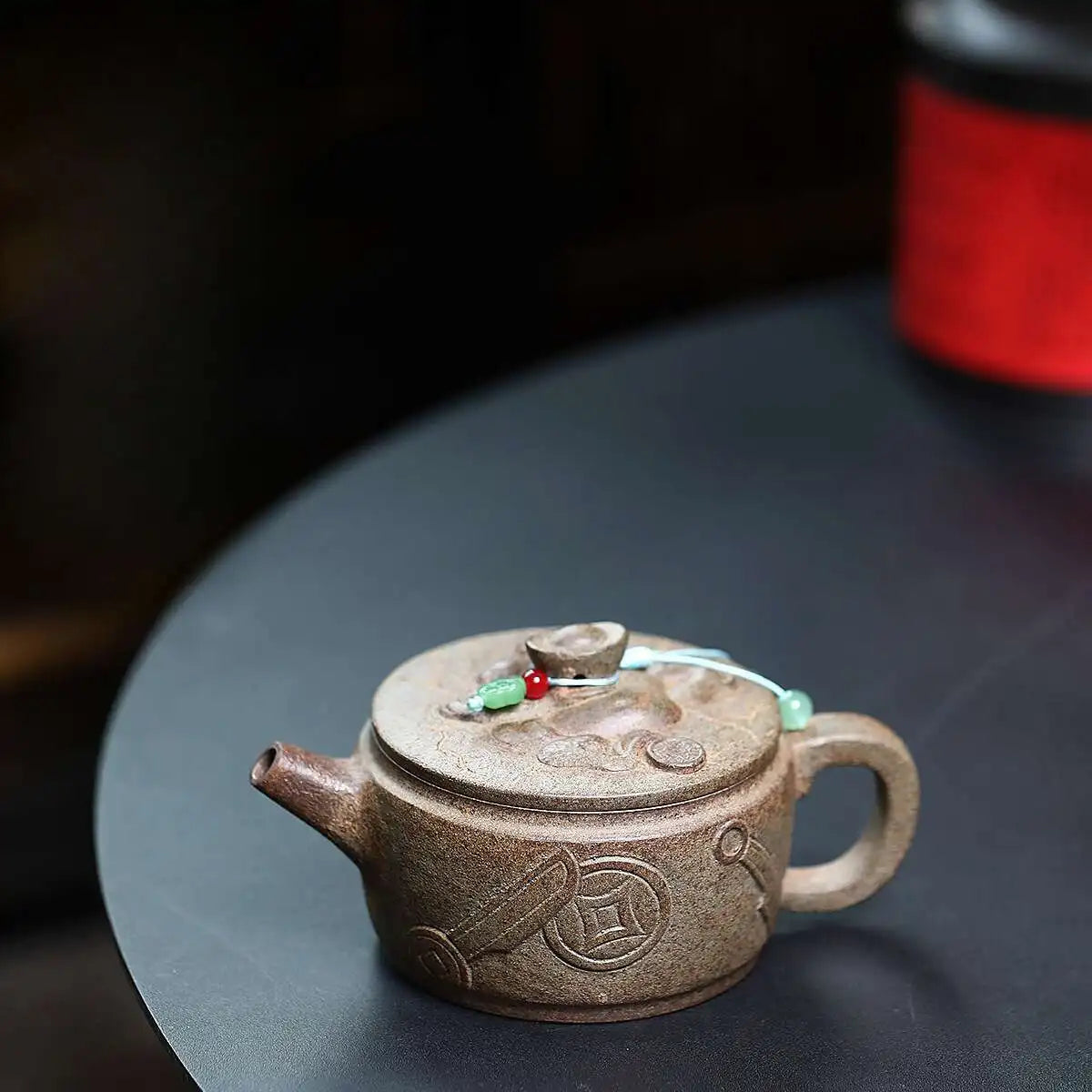 250ml Exquisite Yixing Purple Clay Teapots Master Handmade Large Caliber Pot Raw Ore Agilawood Mud Kettle Chinese Zisha Tea Set