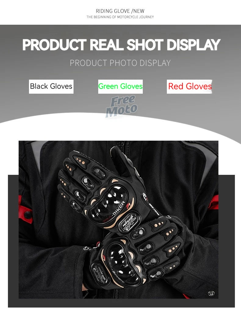Knight Motorcycle Racing Gloves Motorcross Motorbike Cycling Gloves with Protective gear for honda Kawasaki yamaha