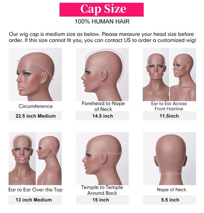 Water Wave Glueless Wigs Wear And Go 3 IN 1 Half Wigs Human Hair 200% Density Machine Made Clip-in Wigs With Drawstring Seamless