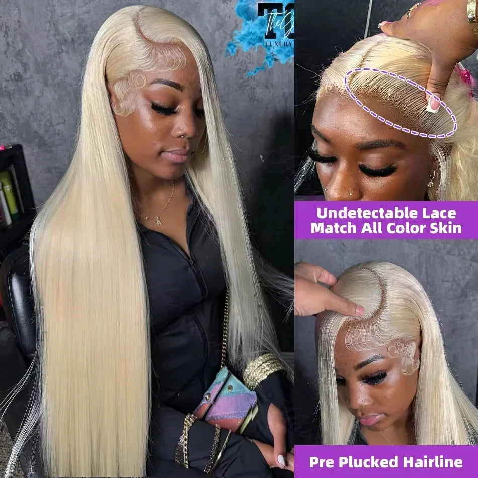 613 Honey Blonde Straight 250% 30 40 Inch Human Hair Wigs 13x6 Hd Lace Frontal Wig Brazilian Raw Hair 13x4 Hd Lace Front Wigs