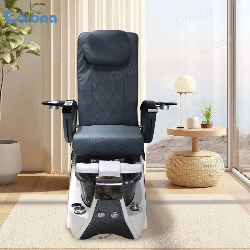 Luxury Pedicure Spa Massage Chair For Nail Salon Modern Beauty Salon Furniture Electric Kneading Massage Foot Spa Chair