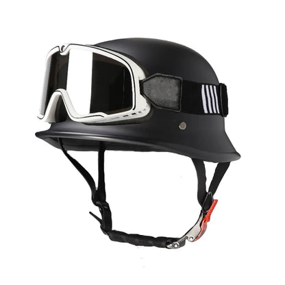 Open motorcycle half helmet German retro cruise protection helmet suitable for adult and child riding safety helmets