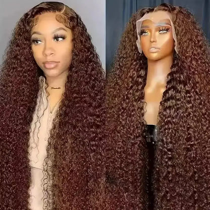 Multi-Color Long Curly 13x4 Lace Front High-Temperature Fiber Wig for Women Synthetic Hair Wig for African American Daily Party