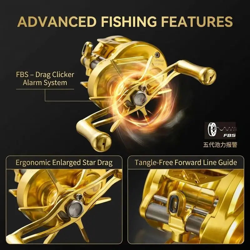 Takizawa Longze B51mc BFS Baitcasting Reel Ultralight Magnetic Drum Reel Full Metal Cnc Micro Object Baitcaster Fishing Reel Gea