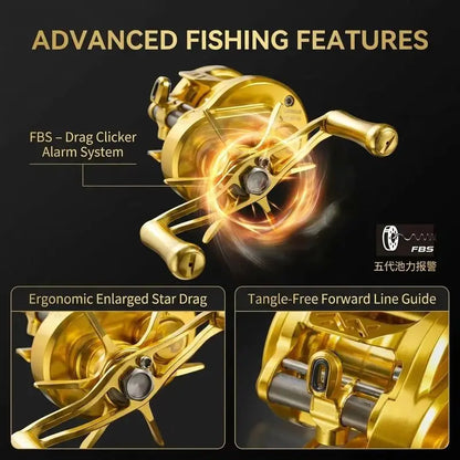 Takizawa Longze B51mc BFS Baitcasting Reel Ultralight Magnetic Drum Reel Full Metal Cnc Micro Object Baitcaster Fishing Reel Gea