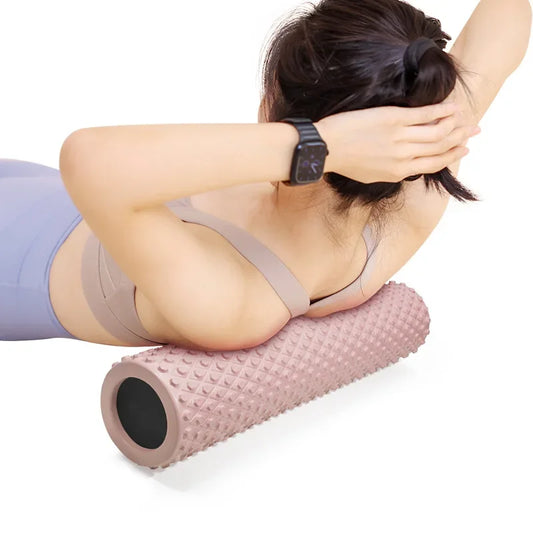 Solid Foam Shaft Muscle Relaxation Massage Roller Professional Fitness Yoga Column Auxiliary Equipment Yoga Roller