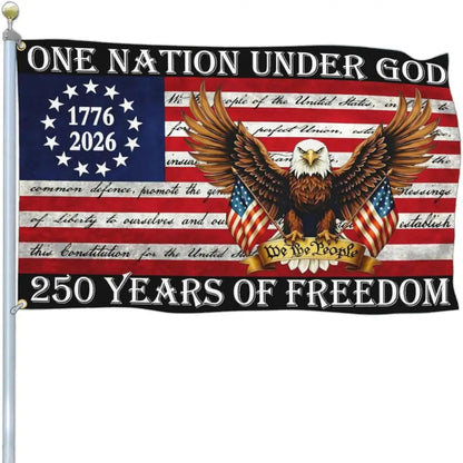 250th Anniversary USA 3x5 Outdoor Patriotic 4th of July Yard Flags & Banners