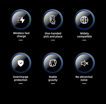 Wireless Charger Car Mount for Air Vent Mount Car Phone Holder Rotating Intelligent Infrared Fast Wireless Charging Charger