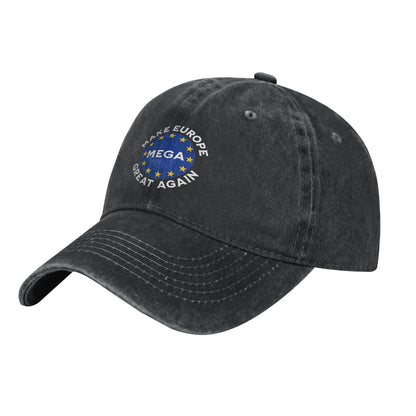 Make Europe Great Again Star Baseball Caps Casual Distressed Cotton MEGA EU Snapback Cap Unisex Outdoor Unstructured Soft Hat