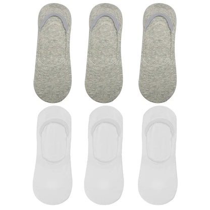 6 Pairs/Lot Men's Bamboo Breathable Invisible Socks Low Cut Casual Cotton Boat Non-Slip No Show High Quality Sock