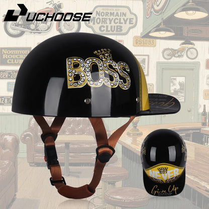 Vintage men's baseball caps motorcycle retro helmets ladybug helmets electric car baseball caps half helmets