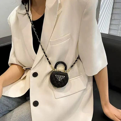 Fashion diamond mini texture retro design small daily shopping date decoration casual personalized handbag shoulder bag