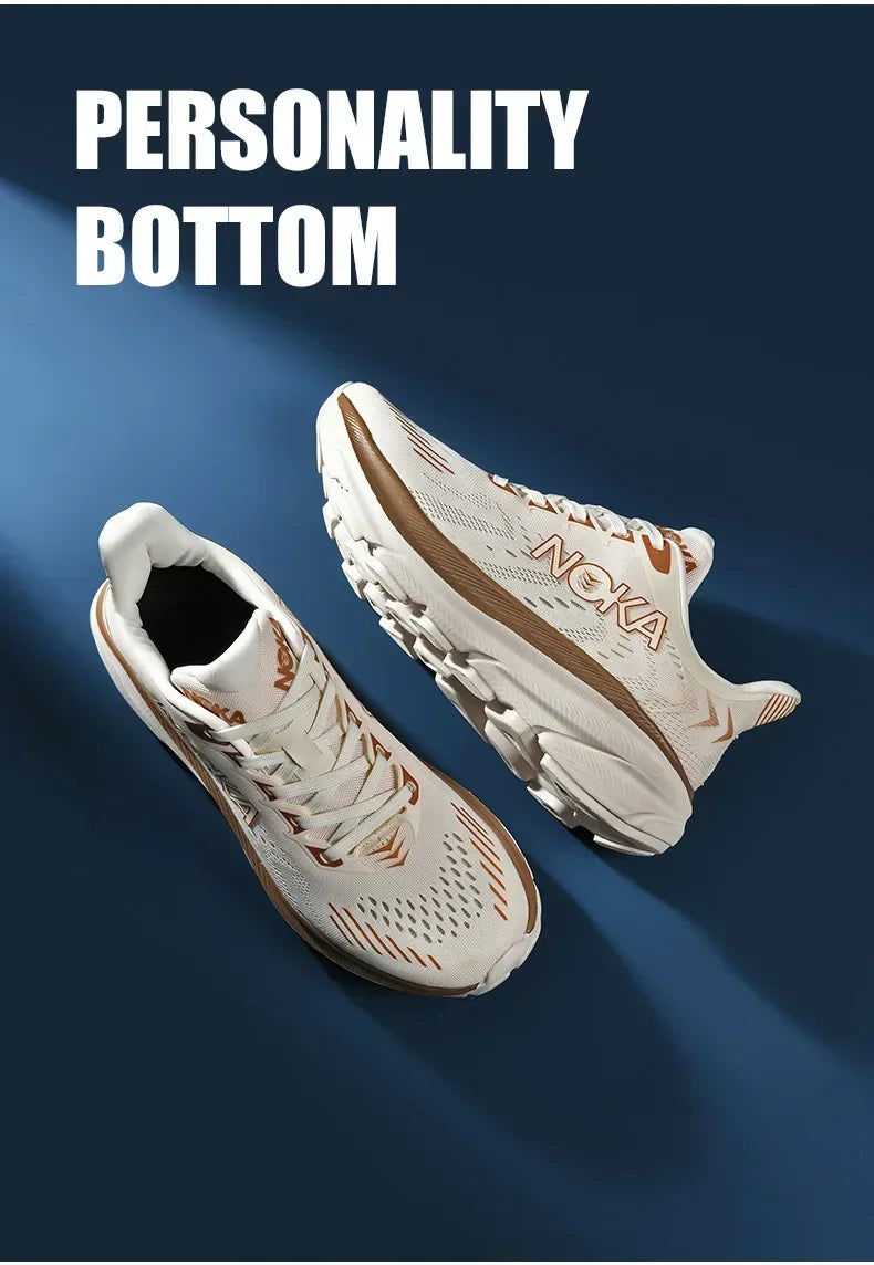Men's Running Shoes Jogging Breathable Mesh Cushioning Non-Slip Outdoor Luxury Shoes Couple Trainer Race Sneakers Off-road Shoes