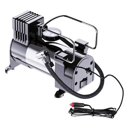 12V Car Tire Pump with Pressure Gauge Heavy Duty Tire Inflator Heavy Duty Deluxe Portable Metal Air Compressor Car Tyre Inflator